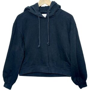 Abercrombie & Fitch Soft AF Collection Black Fleece Hoodie Sweatshirt Size Small